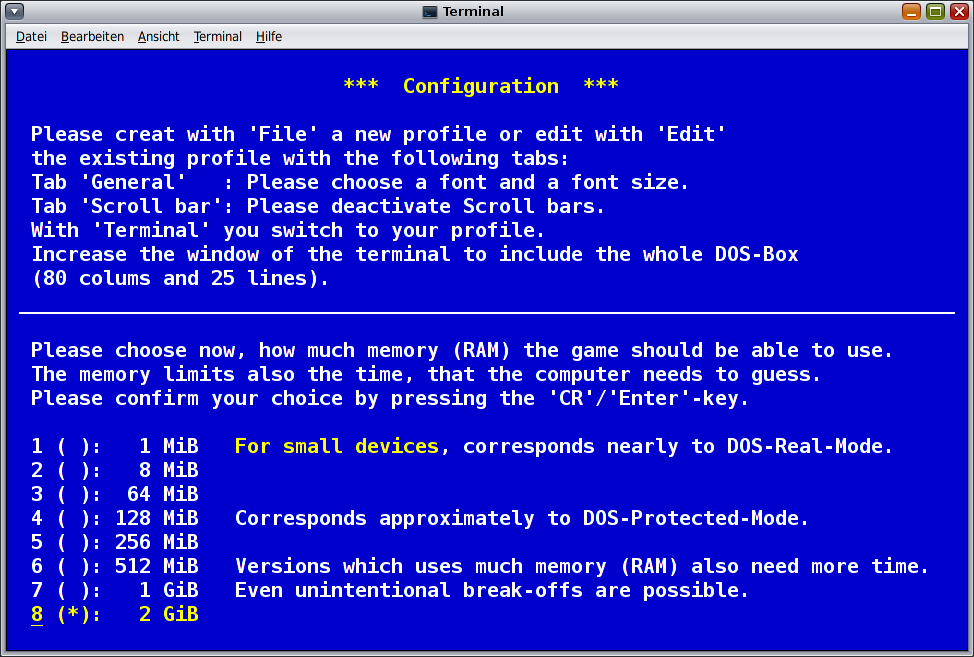 Solaris configuration